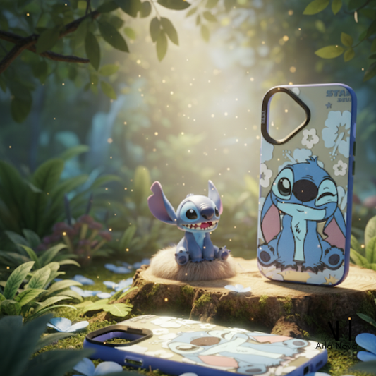 Funda Stitch para iPhone 15 | Antigolpes, Diseño Cute, Resistente y Ligera | Case Protectora