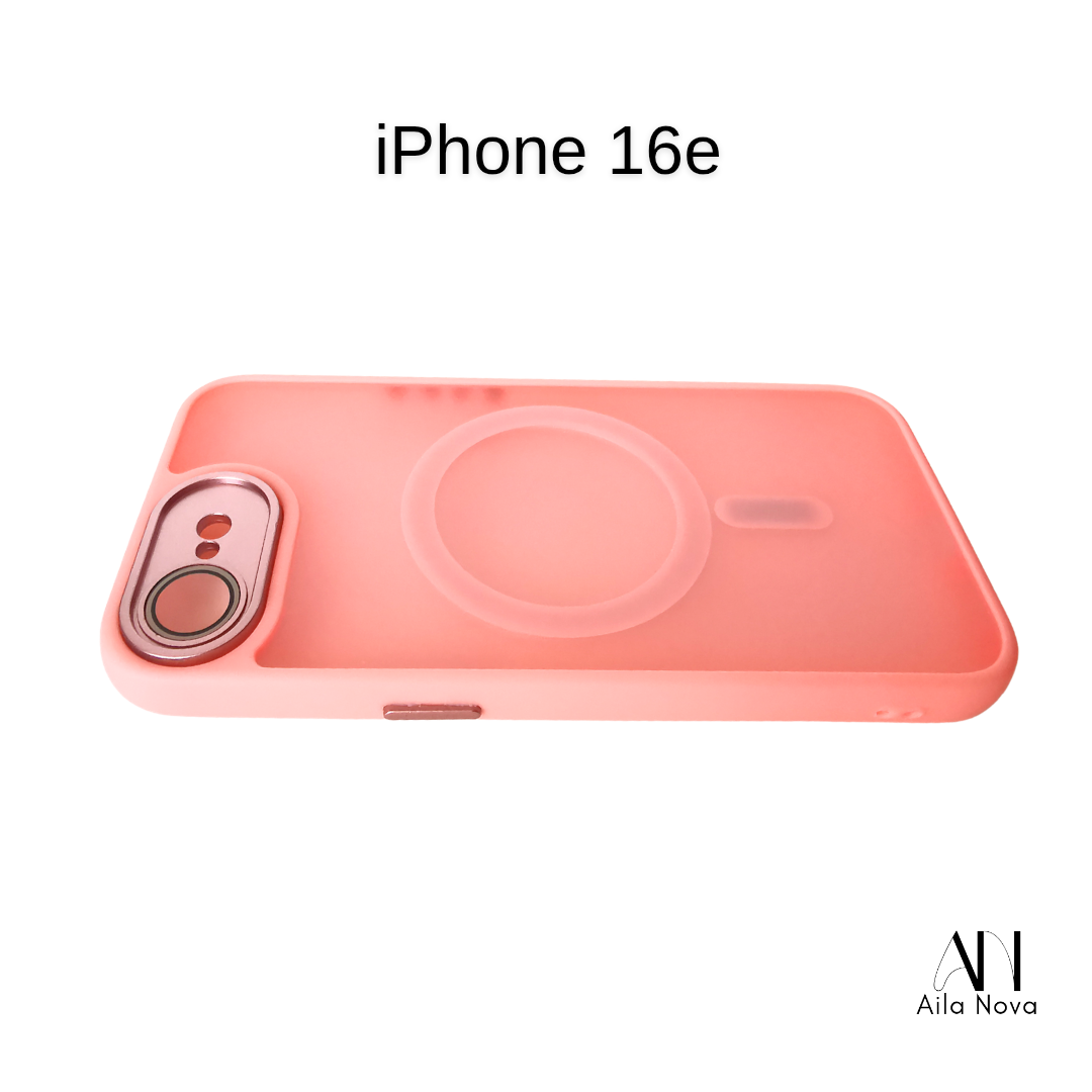 Funda MagSafe Frosted – iPhone 16e (Color Rosado)