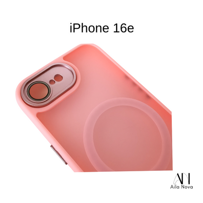 Funda MagSafe Frosted – iPhone 16e (Color Rosado)