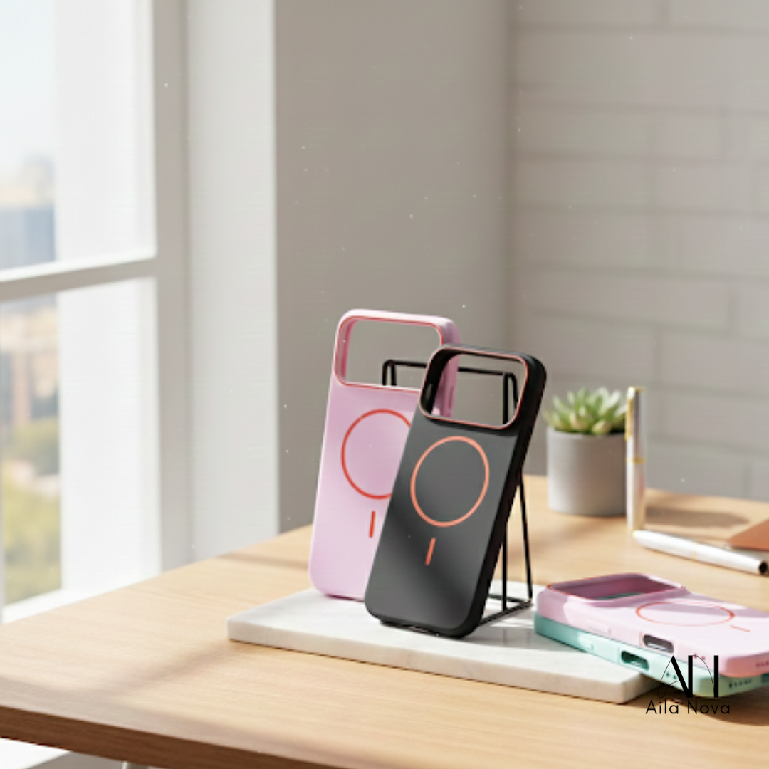 Funda MagSafe Soft Touch – iPhone 17 PRO|Rosa |Celeste| Negro