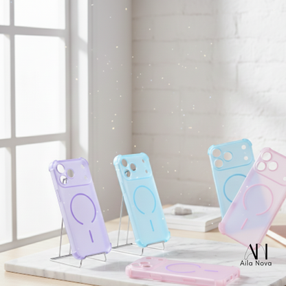 Funda MagSafe AntiShock iPhone 17 PRO MAX | Lila | Celeste