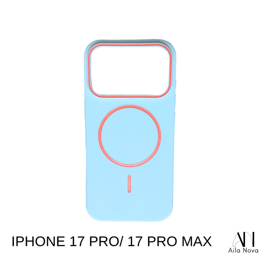 Funda MagSafe Soft Touch – iPhone 17 PRO MAX |Rosa |Celeste| Negro