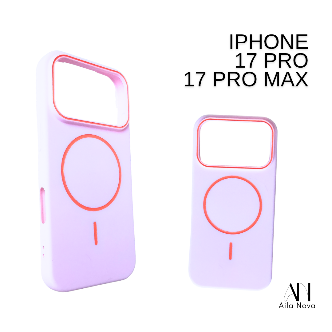 Funda MagSafe Soft Touch – iPhone 17 PRO MAX |Rosa |Celeste| Negro