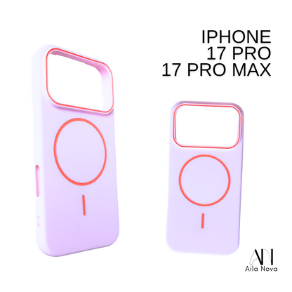 Funda MagSafe Soft Touch – iPhone 17 PRO MAX |Rosa |Celeste| Negro