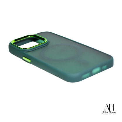 Funda Magnética Verde Premium con MagSafe | iPhone 15 PRO