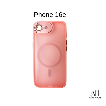 Funda MagSafe Frosted – iPhone 16e (Color Rosado)