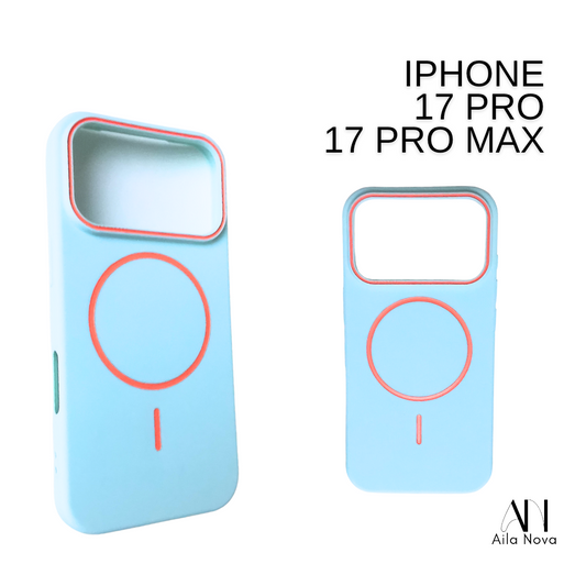 Funda MagSafe Soft Touch – iPhone 17 PRO MAX |Rosa |Celeste| Negro