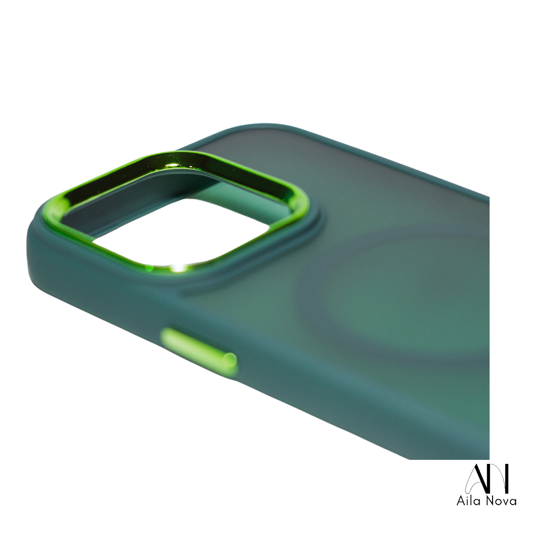 Funda Magnética Verde Premium con MagSafe | iPhone 15 PRO
