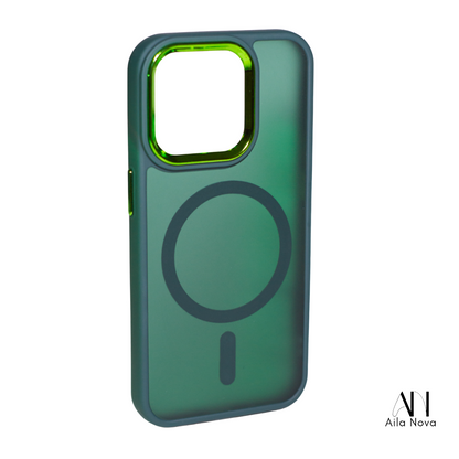 Funda Magnética Verde Premium con MagSafe | iPhone 15 PRO
